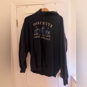 Brandy Melville navy blue Yosemite hoodie, one size